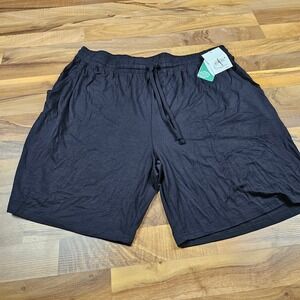 Nordstrom Lounge Shorts Tencel Modal Drawstring Black XL